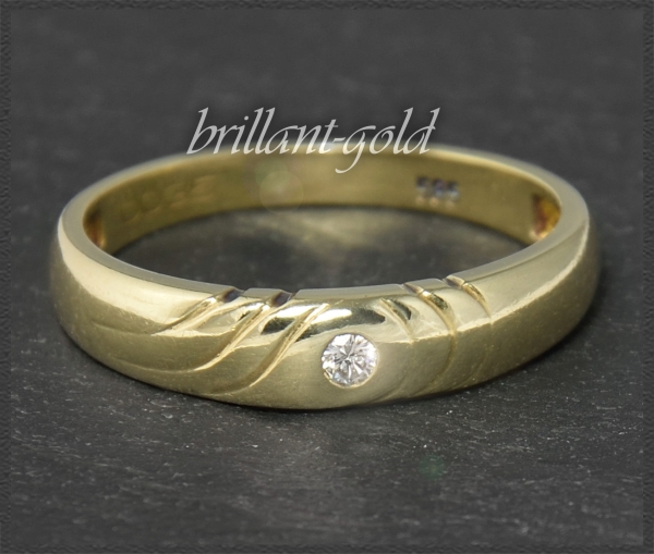 Diamant 585 Gold Ring, Brillant 2,1mm, Lupenrein