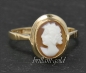 Preview: Ring mit Gemme aus 375 Gold, Antik ca. 1920