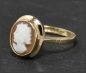 Preview: Ring mit Gemme aus 375 Gold, Antik ca. 1920