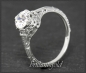 Preview: Diamant Ring 0,90ct Wesselton H, Si, 585 Weißgold