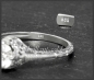 Preview: Diamant Ring 0,90ct Wesselton H, Si, 585 Weißgold