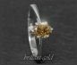 Preview: Diamant Ring 585 Gold, oval 1,06ct champagner