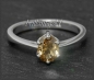 Preview: Diamant Ring 585 Gold, oval 1,06ct champagner