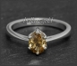 Preview: Diamant Ring 585 Gold, oval 1,06ct champagner