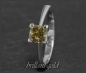 Preview: 1,08ct Diamant Solitär Ring 585 Gold, Kissen Schliff
