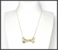 Preview: Diamant & 585 Gold Collier 0,35ct, Antik um 1930