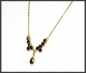 Preview: Collier 333 Gold mit 4ct roten Granaten, Antik