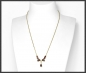 Preview: Collier 333 Gold mit 4ct roten Granaten, Antik