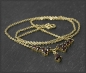 Preview: Collier 333 Gold mit 4ct roten Granaten, Antik