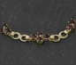 Mobile Preview: Granat & Gelbgold Armband, 8,5ct Granate, Vintage