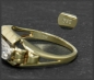 Preview: Diamant Brillant & Rubin Ring aus 585 Gold, Antik