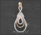 Preview: Anhänger mit 0,50ct Diamanten, Tropfen Form, 10K