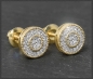 Preview: Diamant Ohrstecker 0,20ct, 10 Karat Gold