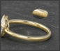 Preview: Herz Ring mit 0,22ct Diamanten aus 10 Karat Gold