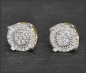 Preview: Diamant Bluff Ohrstecker mit 0,25ct, 10K Gold