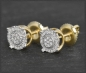 Preview: Diamant Bluff Ohrstecker mit 0,25ct, 10K Gold