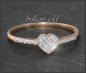 Preview: Herz 10K Gold Ring, 0,14ct Diamanten, Damenring