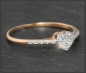 Preview: Herz 10K Gold Ring, 0,14ct Diamanten, Damenring