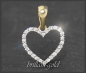 Preview: Herz Anhänger 10K Gold, Brillanten 0,16ct