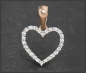 Preview: Herz Anhänger 10K Gold, Brillanten 0,16ct