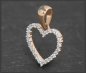 Preview: Herz Anhänger 10K Gold, Brillanten 0,16ct