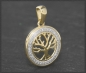 Preview: Anhänger 10K Gold Lebensbaum, 0,19ct Diamanten