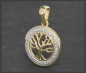 Preview: Anhänger 10K Gold Lebensbaum, 0,19ct Diamanten