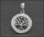 Preview: Anhänger 10K Gold Lebensbaum, 0,19ct Diamanten