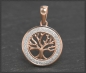 Preview: Anhänger 10K Gold Lebensbaum, 0,19ct Diamanten