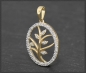 Preview: Anhänger 10K Gold Lebensbaum, 0,20ct Diamanten