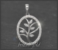 Preview: Anhänger 10K Gold Lebensbaum, 0,20ct Diamanten