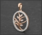 Preview: Anhänger 10K Gold Lebensbaum, 0,20ct Diamanten