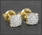 Preview: Ohrstecker mit 0,45ct Diamanten 10K Gold