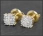Preview: Ohrstecker mit 0,45ct Diamanten 10K Gold