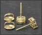 Preview: Ohrstecker mit 0,45ct Diamanten 10K Gold