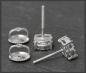 Preview: Ohrstecker mit 0,45ct Diamanten 10K Gold