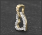 Preview: Herz Brillant Anhänger 0,11ct, 10 Karat Gold