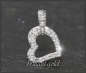 Preview: Herz Brillant Anhänger 0,11ct, 10 Karat Gold