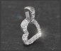 Preview: Herz Brillant Anhänger 0,11ct, 10 Karat Gold