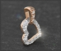 Preview: Herz Brillant Anhänger 0,11ct, 10 Karat Gold