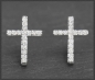 Preview: Diamant Kreuz Ohrstecker 0,25ct; River & Si