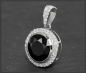 Preview: Gold Anhänger mit 3,15ct Diamant & Onyx