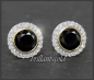 Preview: Ohrstecker mit 2,45ct Diamant & Onyx, 10K