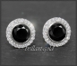 Preview: Ohrstecker mit 2,45ct Diamant & Onyx, 10K