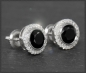 Preview: Ohrstecker mit 2,45ct Diamant & Onyx, 10K