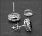Preview: Ohrstecker mit 2,45ct Diamant & Onyx, 10K