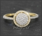 Preview: Cocktailring mit 0,45ct Diamanten, 10 Karat