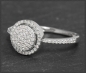 Preview: Cocktailring mit 0,45ct Diamanten, 10 Karat