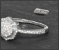 Preview: Cocktailring mit 0,38ct Diamanten, 10 Karat Gold