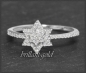 Preview: Ring mit 0,40ct Diamanten, Stern Damenring 10K Gold